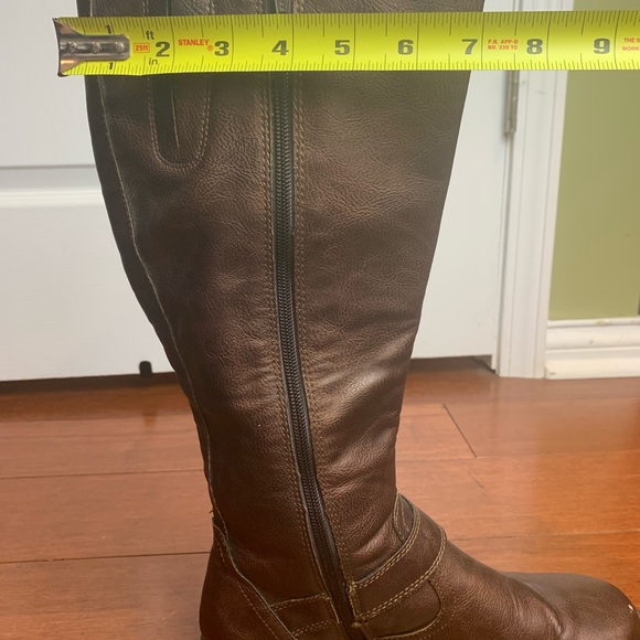 B.O.C. by Born Martina Tall Knee High Leather Riding Boot-Brown-Women size 8 - Picture 8 of 9